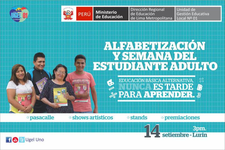 Día internacional de la alfabetización y semana del estudiante adulto