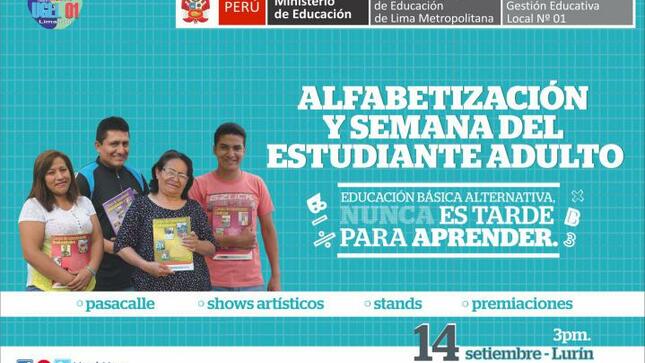 Día internacional de la alfabetización y semana del estudiante adulto