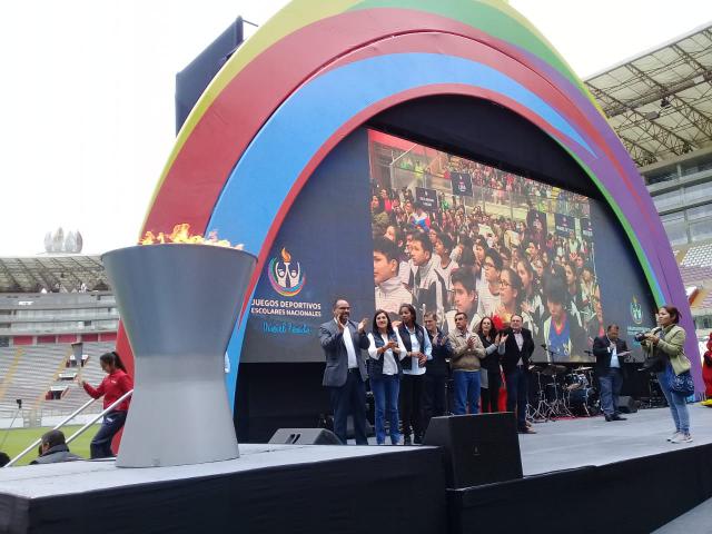 Juegos deportivos escolares nacionales en marcha