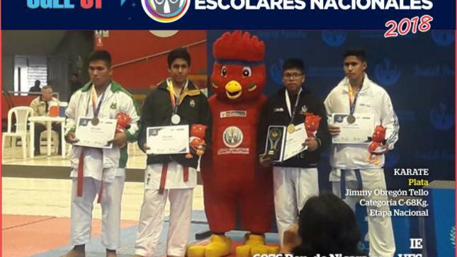 Plata y bronce en juegos deportivos escolares nacionales