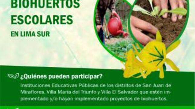 Participa del concurso de biohuertos escolares