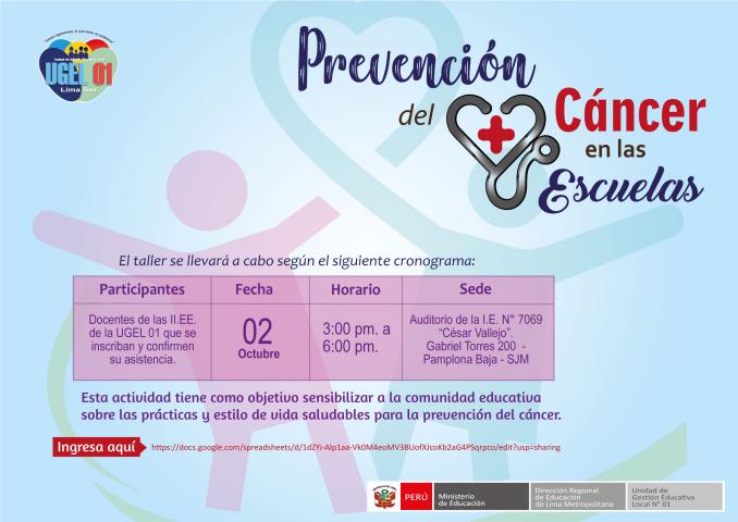 Prevencion del cancer en las escuelas