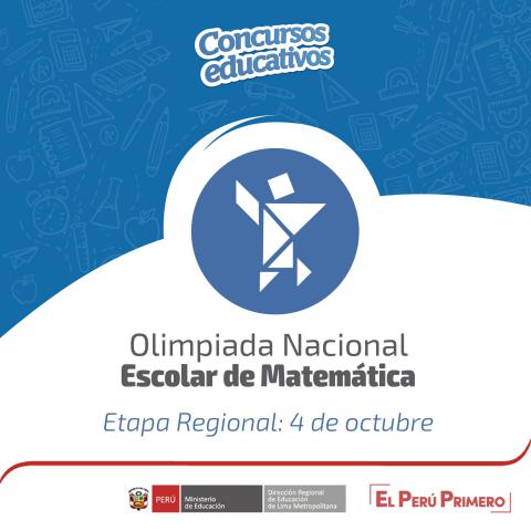 Onem 2018: estudiantes competirán en la etapa regional