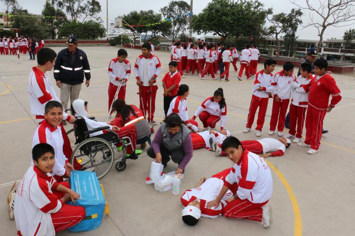 Ie fe y alegría 17 participo en iii simulacro escolar de sismo