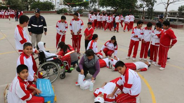 Ie fe y alegría 17 participo en iii simulacro escolar de sismo