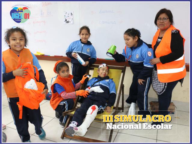 Ie 6041 alfonso ugarte en iii simulacro escolar de sismo
