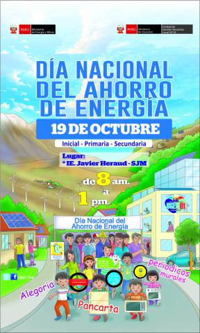 Escolares participan del día nacional de ahorro de energía
