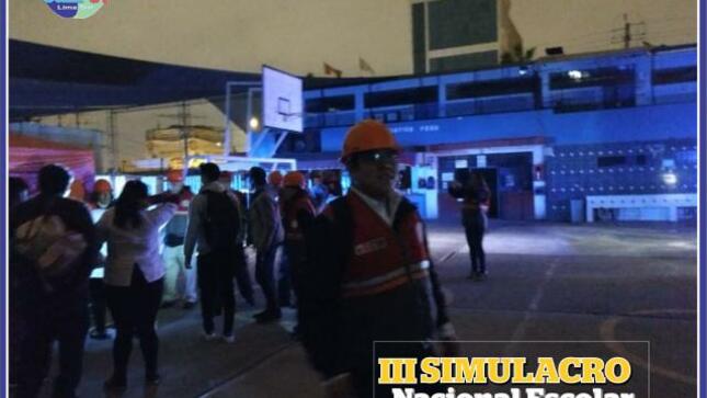 Ceba javier heraud de sjm en iii simulacro escolar de sismo
