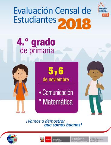 Evaluación censal de estudiantes 4º grado de primaria