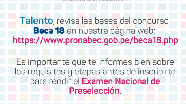 Postula a beca 18: carreras técnicas y universitarias