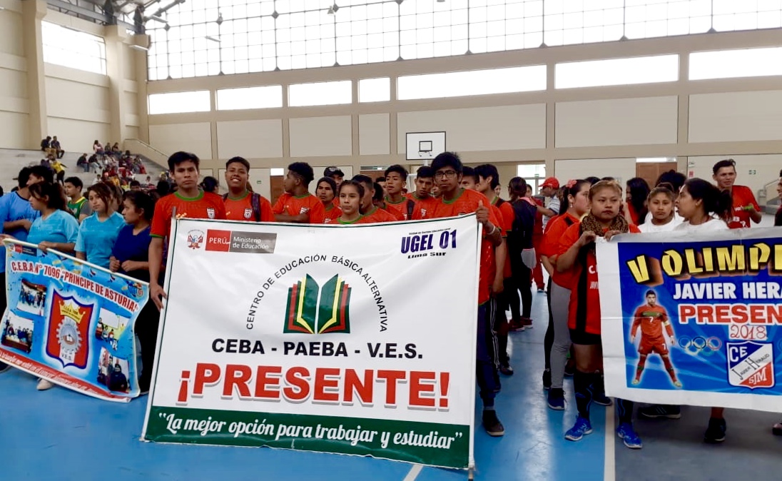 Olimpiadas deportivas en la eba 2018 etapa ugel