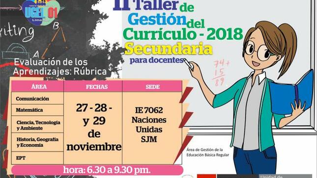 Ii taller de gestión del currículo – educación secundaria