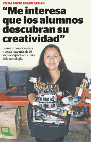 1er lugar en el concurso interescolar proyecta tic por crear un minirrobot reciclador