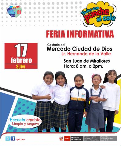 Feria informativa escolar - 17 febrero sjm