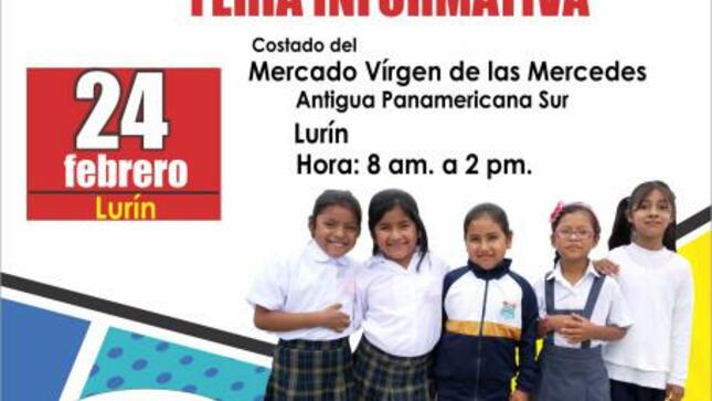 Participa de feria informativa escolar en lurin