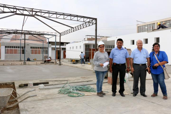 Supervisaron construcción de pronied en iei niño jesús de praga