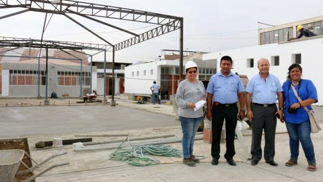 Supervisaron construcción de pronied en iei niño jesús de praga