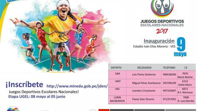 Se viene inauguración de los juegos deportivos escolares