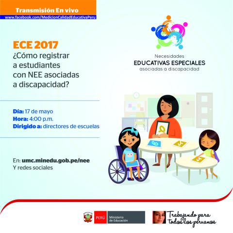 Ece 2017 ¿cómo registrar estudiantes con nee asociadas a discapacidad?