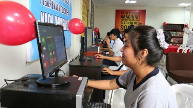 Inauguran biblioteca virtual municipal en sjm