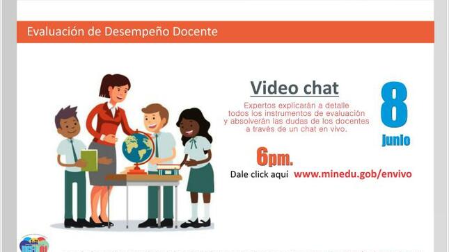 Minedu realiza videoconferencias informativas sobre evaluación de desempeño