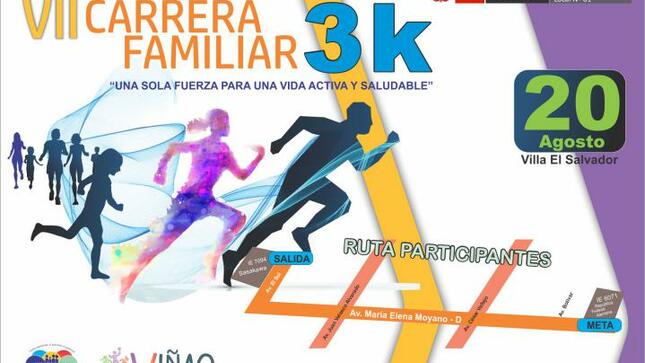 Minedu organiza vii carrera familiar 3k para toda la comunidad educativa