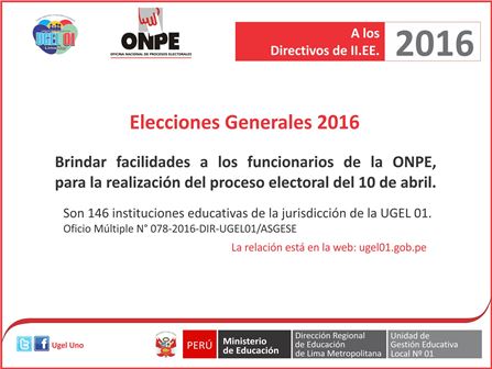 Elecciones generales 2016