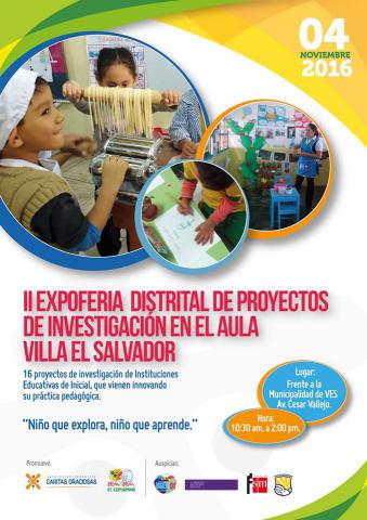 Ii expoferia distrital de proyectos de investigación en el aula villa el salvador