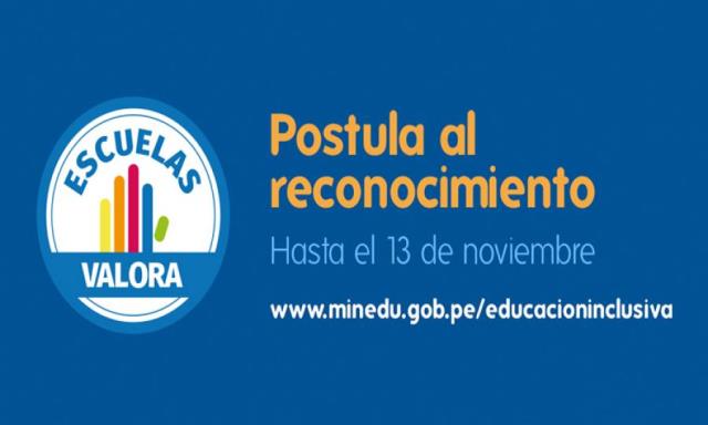 Colegios inclusivos postulan al reconocimiento “escuelas valora 2017”