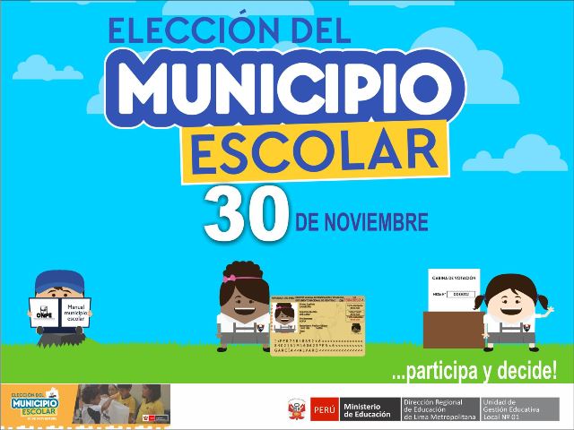 Onpe organiza elección del municipio escolar este 30 de noviembre