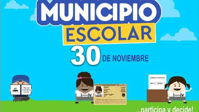 Onpe organiza elección del municipio escolar este 30 de noviembre