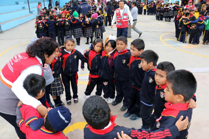 Último simulacro escolar del año viernes 9 diciembre
