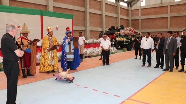 Celebración de navidad en manchay