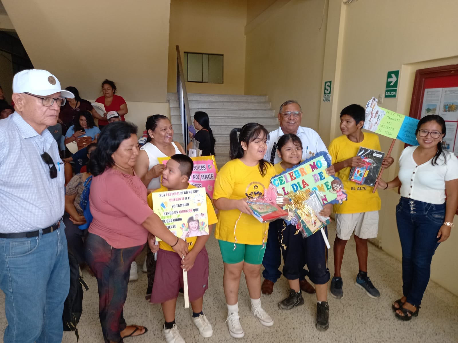 Alcalde Reedy Bancayan Palomino, tuvo un encuentro con la familia CEBE San Juan Bosco