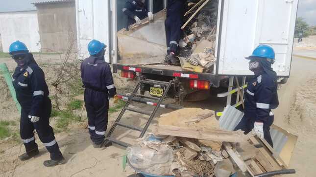 Se continua con la "Campaña de recojo y eliminación de materiales en recojo"