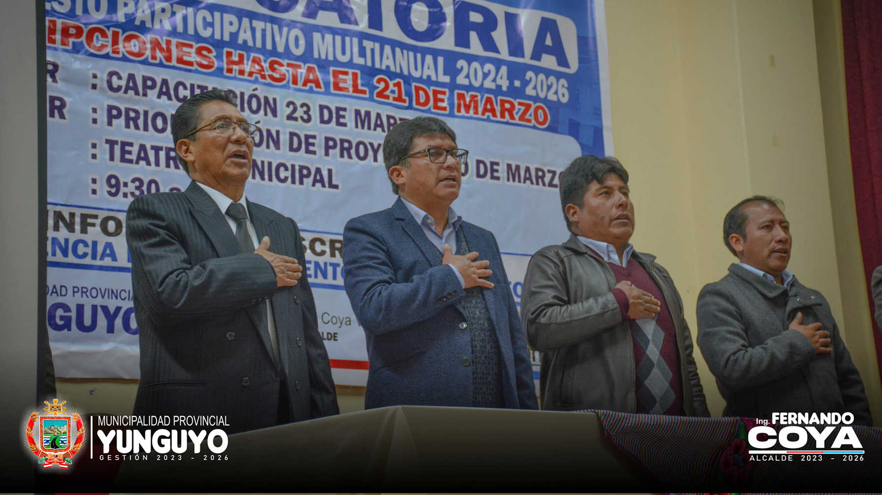 La Municipalidad Provincial de Yunguyo Desarrollo el primer taller de presupuesto Participativo Multianual 2024-2026