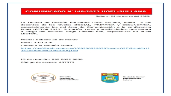 Comunicado N°148