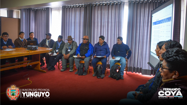 Alcalde de Yunguyo se reúne con Alcaldes de Centros Poblados para Priorizar Proyectos 