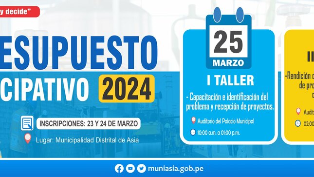 Presupuesto participativo 2023: organízate, participa y decide