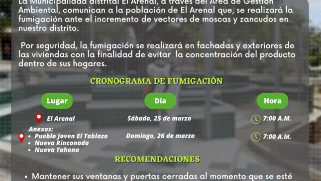 Comunicado Fumigación 