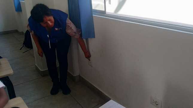 Comisionada supervisa colegio