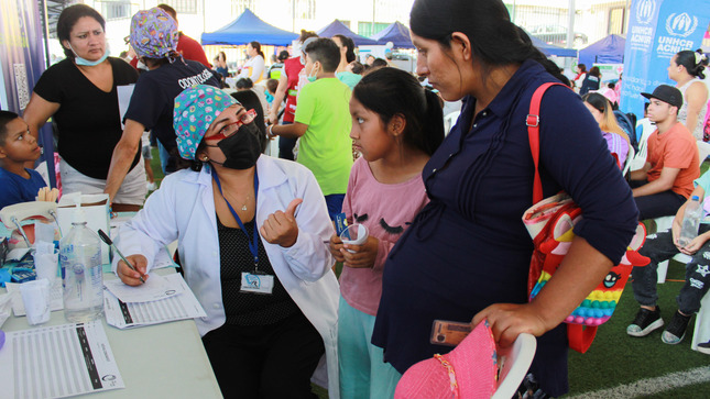 Familias enteras participaron de la campaña integral de salud gratuita