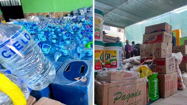 Entregan 8 toneladas de ayuda humanitaria para atender a familias afectadas por los huaicos en Mariatana