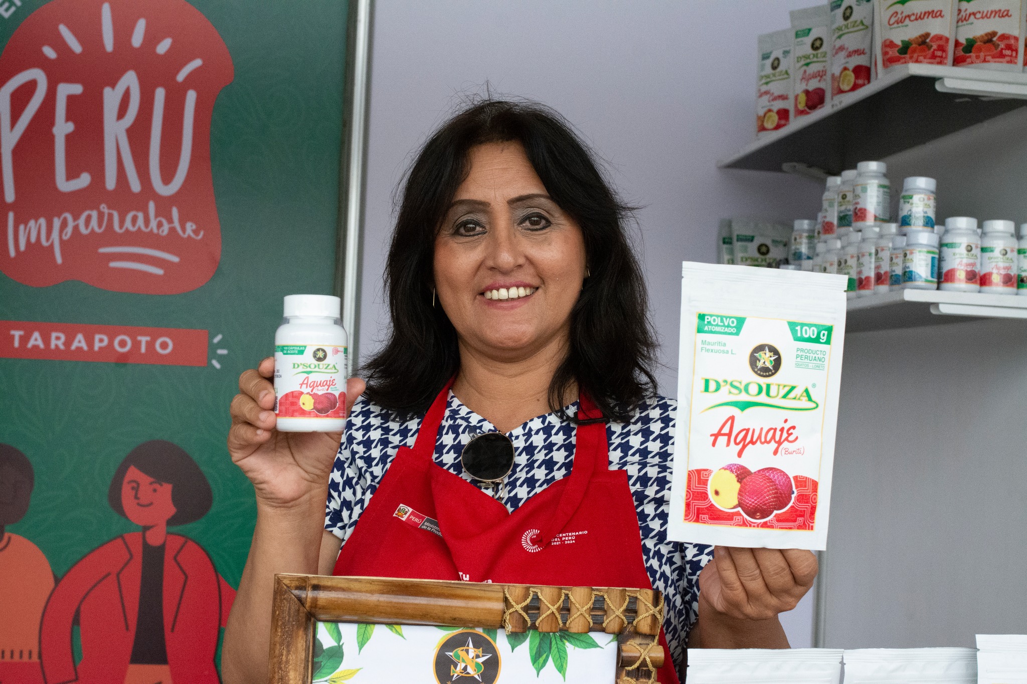 Empresaria MYPE participante de la Feria Perú Imparable - Tarapoto