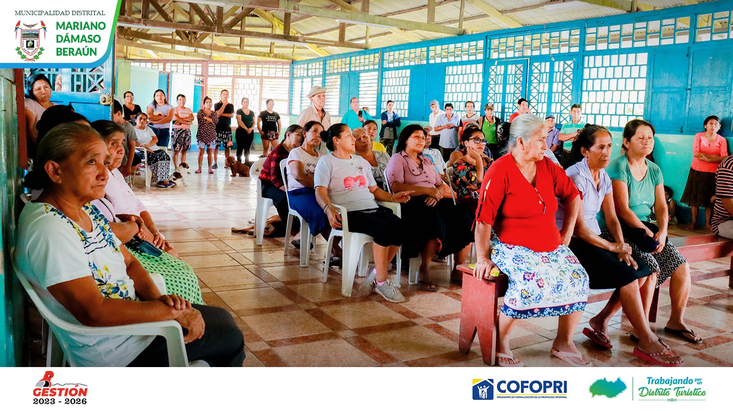 Reunión con COFOPRI para el proceso de titulación de tierras.