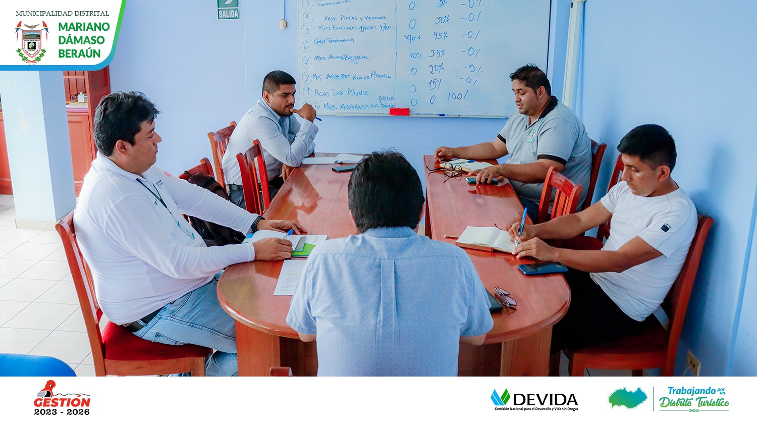 Reunión de coordinación de trabajo con DEVIDA
