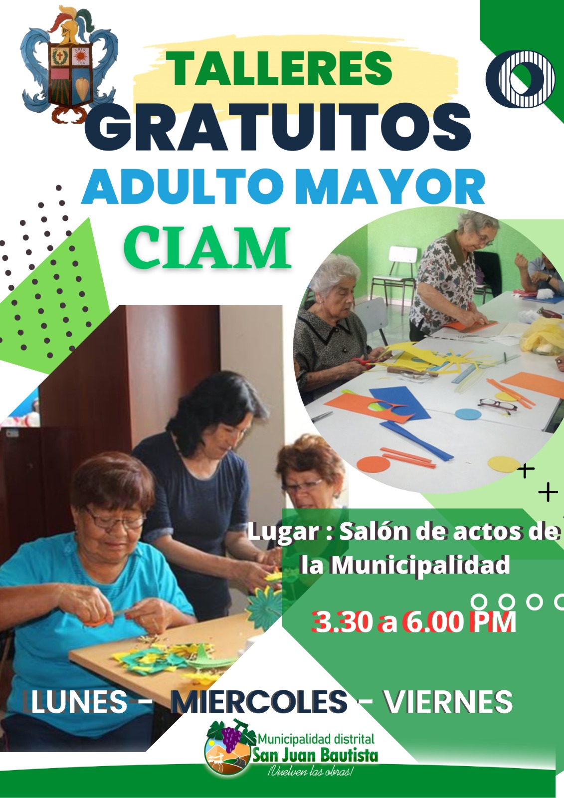 Talleres Gratuitos del Adulto mayor CIAM