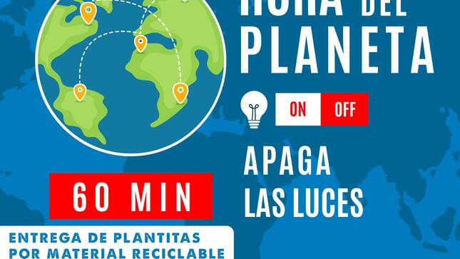 Únete a la Hora del Planeta este sábado 25 de marzo a partir 6:30 pm en la Plaza de Armas de Santa Anita. Apaga las luces de tu hogar durante una hora y contribuye a proteger nuestro planeta.

¡Cada acción cuenta! 💚 🙂

#olimpioalegria
#santaanitaenbuenasmanos