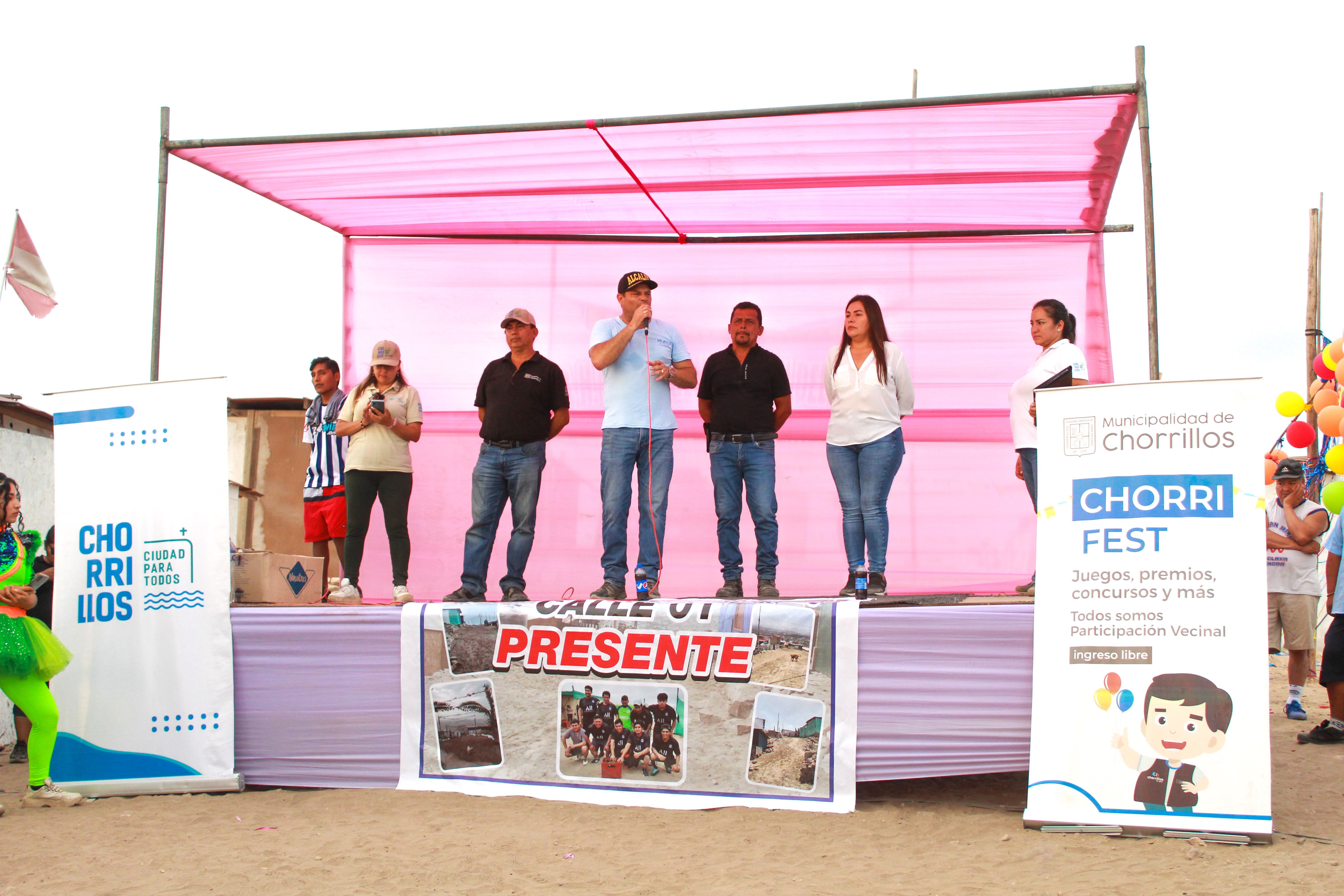 Chorrifest lleva color y alegría a vecinos del distrito
