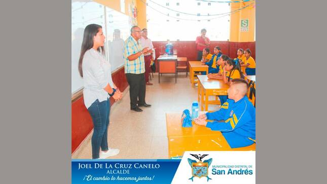 Se Llevó A Cabo La Visita A Las I.E De San Andrés, Para Charla Informativa Por El Día Mundial Del Agua